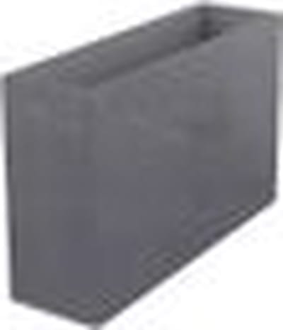 EDA - plantenbak - rechthoekig - 78,5 x29,5 x 60 cm - 46 liter -Volcania Stone - effect grijs