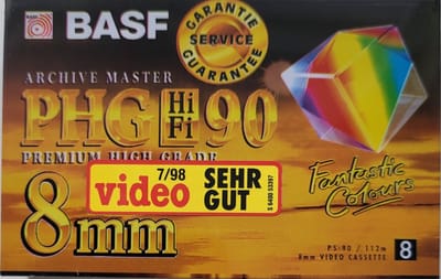 BASF 8 mm video tape voor videocamera PHG90
