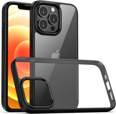 Smartphonica TPU Sterk Hoesje Met Doorzichtige Achterkant voor iPhone 11 Pro Max - Zwart geschikt voor iPhone 11 Pro Max
