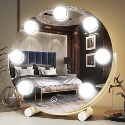 Make-upspiegel met Verlichting en Dimbare LED Lampen - 30,5 cm met Smart Touch Control en 3 Kleuren Verlichting