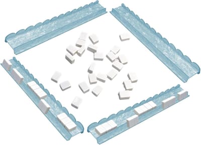 Mahjong Tegelhouders - Mah Jongg Racks - Spelavond Organiseren - Geschulpt Antislip Ontwerp - 54 x 16 x 4 cm