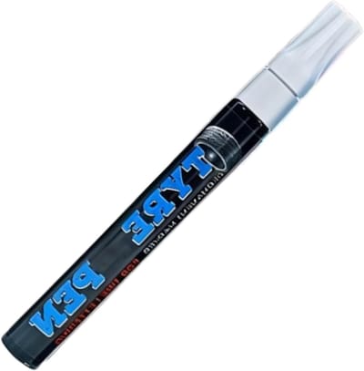 Banden Verf Pen - Teken Pen - Voertuig Personaliseren - Weerbestendig Uitwisbaar - 14 x 2 x 2 cm - Wit