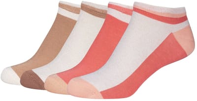 camano damessneakersokken, silky touch, lurex sneakers, viscose sokken, glanzende details, drukvrij, verstevigde hiel, verstevigde teen, handgekettelde teennaad, korte sokken, 4-pack.