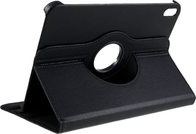 Arara Hoes Geschikt voor iPad 2022 hoes (10.9 inch) 10e generatie draaibaar bookcase - Zwart