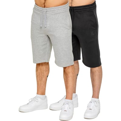 Kruze Heren Fleece Korte Broek 2 Pak
