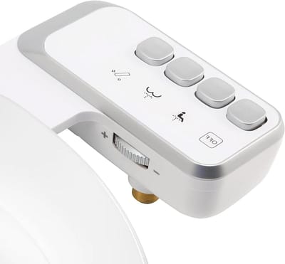 ByShane - Bidet-opzetstuk voor en achter wassen, koudwater, dubbele sproeiers, instelbare waterdruk. Gemakkelijke installatie.