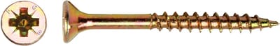 PGB-FASTENERS | Spaanplaatschroef VZK-Z Ø 6,0x140 ZnGeel | 100 st