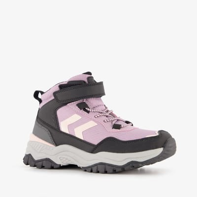 Blue Box hoge meisjes wandel sneakers lila zwart - Maat 28 - Uitneembare zool