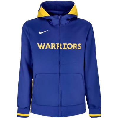 Heren hoodie met rits Nba Dri-fit Showtime hoodie met volledige rits Golwar Rush blauw/amarillo/rush blauw/wit