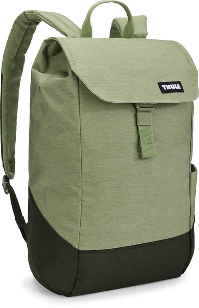 THULE vrijetijdsrugzak rugzak met laptopvak Lithos Backpack 16L Quiet Green / Darkest Green Lichtgroen