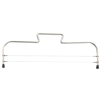 Westmark Taartsnijder met 2 gekartelde snijdraden, roestvrij staal, lengte: 32 cm, Simplex-Duo, zilver, 71602270