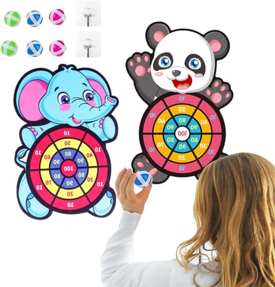 Dartbord speelgoed en spelletjes voor kinderen - 2 stuks klittenband dartborden voor binnen en buiten