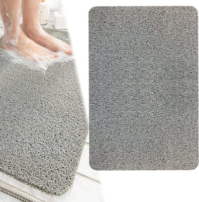 GLODI GOODS® Antislip badmat douchemat 40x60 cm - voor in de douche of bad – antislipmat waterdoorlatend – GRIJS