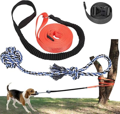 Hondenspeelgoed Touw - Trekspel - Buiten Spelen - Duurzame Constructie - 7.5 Meter - Willekeurige Kleur