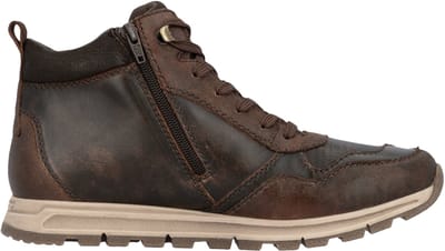 Hoge leren sneakers Kastanie