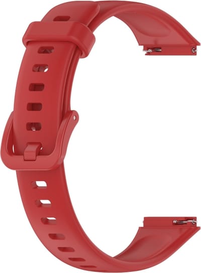 Siliconen bandje - geschikt voor Huawei Band 7 - rood