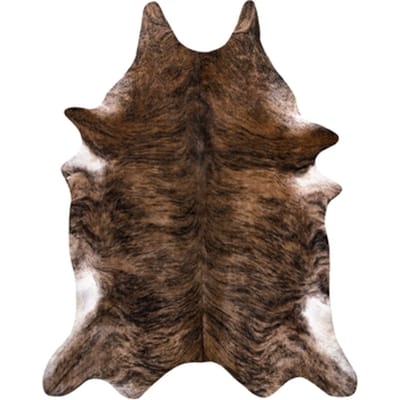 Kleden Rugsx Tapijt Kunstleer Imitatie rundleer , G5072-1Bru 180x220 cm