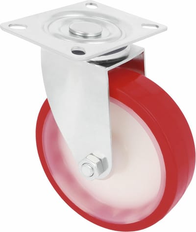 AMIG zwenkwiel/transportwiel - D125mm - polyurethaan - 170kg draagvermogen - heavy duty
