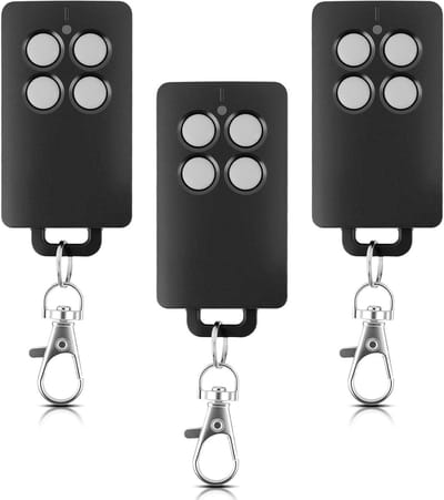 Vervangende 4-Kanaals Code Tournant voor Poortbediening, 433 MHz, Bereik tot 50 m, Versterkte Beveiliging, Geschikt voor Motorisatie, Set van 3