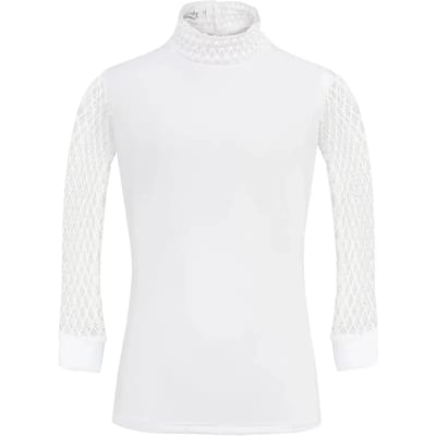Wedstrijdpolo met lange mouwen voor meisjes Cavalliera Luxe