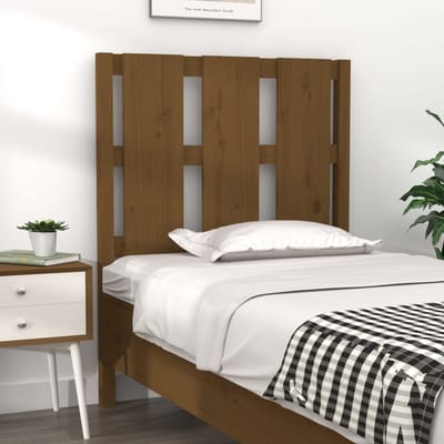 vidaXL - Hoofdbord - 80,5x4x100 - cm - massief - grenenhout - honingbruin