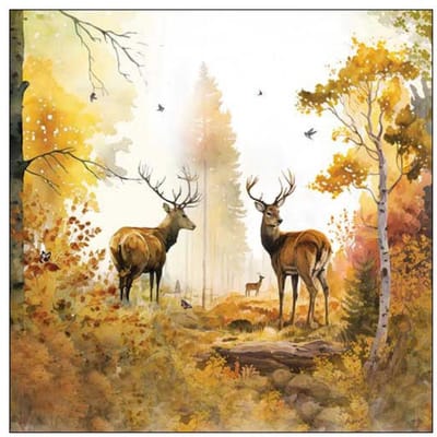 Ambiente Servetten 33cm Autumn forest
