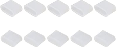 Dailygoods - Siliconen USB 3.1 Type C Poortbeschermers - Antistof - Waterdicht - Set van 10 Stuks - Duidelijk - Bescherming en Veiligheid
