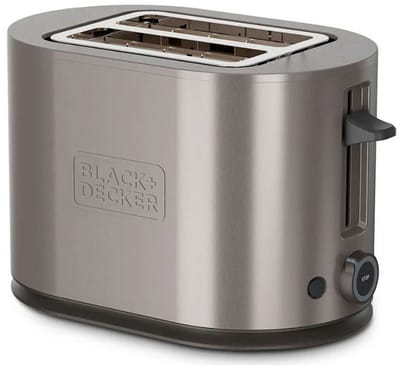 Black & Decker Broodrooster Toaster 2 Slot Stainless Steel