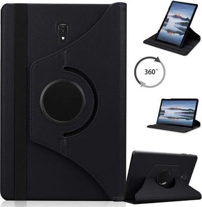 Draaibaar Hoesje - Rotation Tabletcase - Multi stand Case Geschikt voor: Samsung Galaxy Tab A 10.5 inch T590/T595 (2018) - zwart