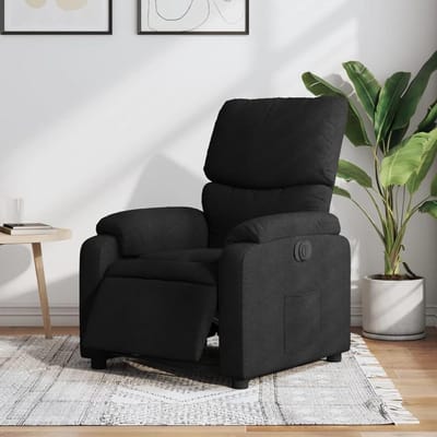 Elektrische Relaxstoel - Comfortabele Stoel - Ontspannen Zitten - Elektrische Verstelling - 75 x 99 cm - Zwart