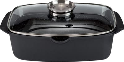 Silvercrest Braadslee pan - Gegoten aluminium - 5,7 L - vetarm dieet - Energiebesparend