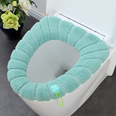 Livano Wc Bril Hoes - Toiletbril Cover - Toiletbril - Wc Deksel - Wasbaar - Verwarmde Wc Bril - (Niet Elektrisch) - Warm - Handvat - Groen
