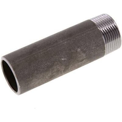 R 1 1/4'' Buitendraad x 42.4mm Stalen Pijpnippel met Las uiteinde 50 Bar DIN 2982 - 120mm