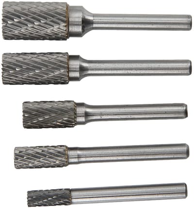 Dailygoods - Double Cut Carbide Burrs Set - Roterende Vijlen - Hoogwaardige snijgereedschap - 6 mm - Slijpen en bewerken - Geschikt voor precisiewerk...
