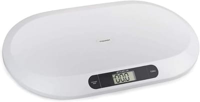 Digitale Baby Weegschaal - Groeimonitor - Gezondheid Bewaken - Nauwkeurig tot 10 gram - 55 x 25 cm - Wit