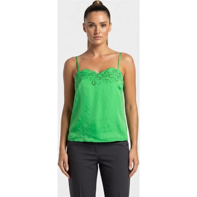 Moschino Top Green Maat: 40 | Mouwloze Tops Outlet | Dames | Groen