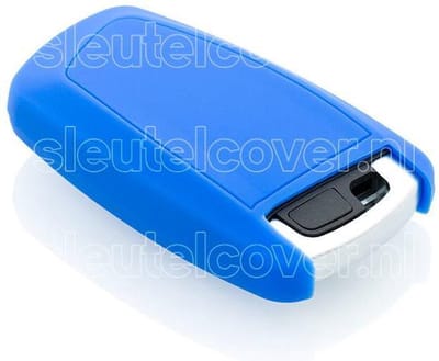 Autosleutel Hoesje geschikt voor BMW - SleutelCover - Silicone Autosleutel Cover - Sleutelhoesje Blauw