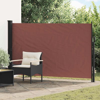 vidaXL - Uittrekbaar - Zijscherm - 300 - x - 170 - cm - Polyester - Rechthoekig - Bruin