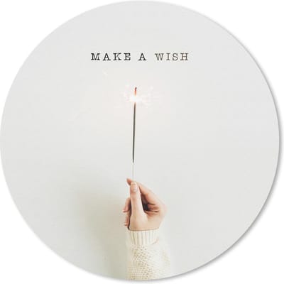 Muismat rond 20x20 cm - Mousepad Winter - Quote - Vuurwerk Sterretjes - Ronde muismatten - Kerst - Cadeau - Kerstcadeau voor mannen en voor vrouwen