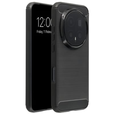 imoshion Hoesje - Geschikt voor Honor Magic8 Pro - Brushed Backcover - Zwart