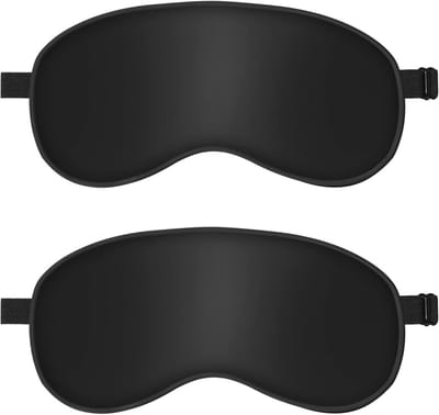 Ultrazacht Slaapmasker voor Volwassenen en Kinderen met Verstelbare Riem - Ideaal voor Reizen
