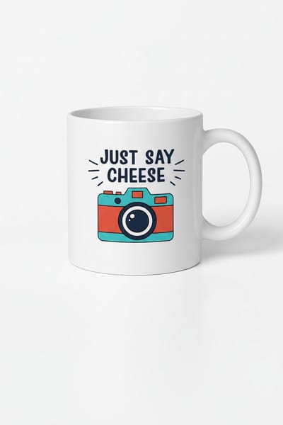 Just Say Cheese Mok - Unieke Fotografie Keramische Koffiemok 330ml