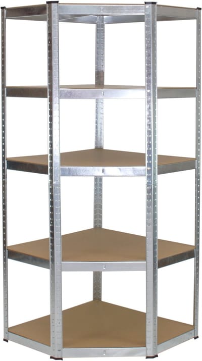TRUTZHOLM - Hoekrek 180x75x40 cm - Zwaar Gebruik - Insteekrek - Opbergrek - Kelderrek - Metalen Rek - Garagerek - 875 kg