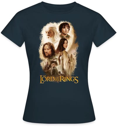 The Lord Of The Rings Frodo, Gandalf, Aragorn & Co T-Shirt Dames