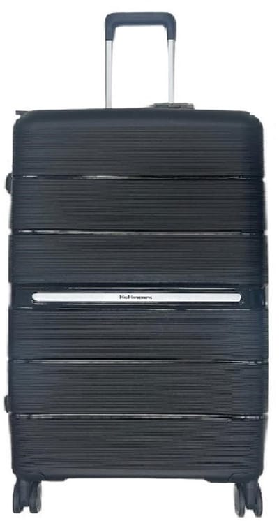 Violet Ruimbagage M – afm. 66x45x26 cm. - Hardcase PP Koffer – Zwenkwielen – TSA Cijferslot – 68L - Zwart