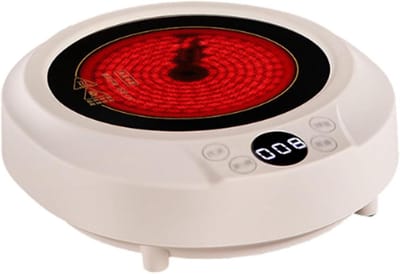 Thee Fornuis - Kleine Ketel - Thee Zetten - Ver-infrarood Verwarmen - 110 mm diameter - Wit