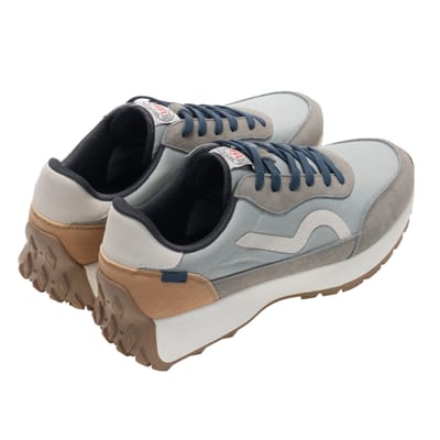Regatta Heren Marine Heritage II Suede Trainers (Grijs/Denim)
