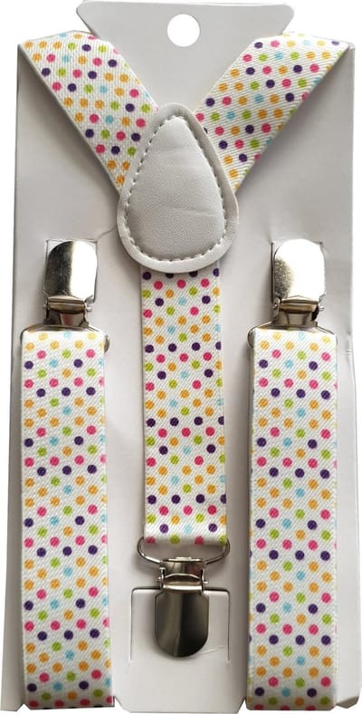 Fako Fashion® - Kinder Bretels - Print - Bolletjes - 65cm - Multicolor