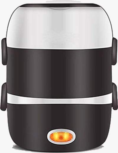 Bolture Elektrische lunchbox - Verwarmde Maaltijdbox - Electrische Lunchtrommel - 3 Laags - Zwart