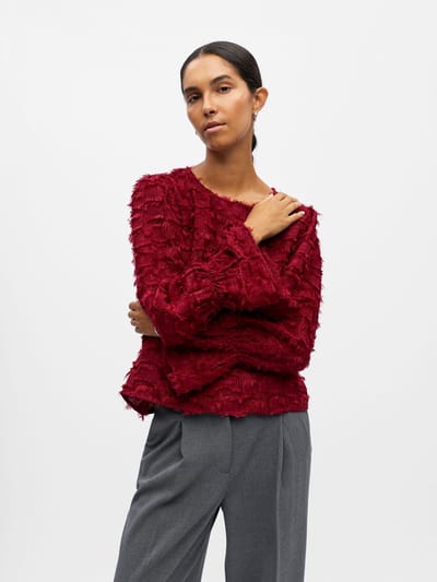 OBJDARIA RE L/S O-NECK TOP 140